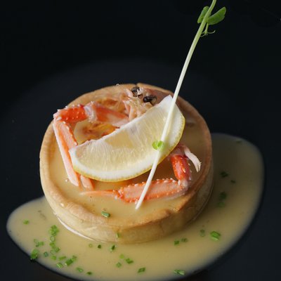 Tarte fine de langoustine