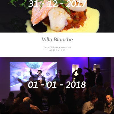 Nouvel an 2018 - Villa Blanche - Dunkerque